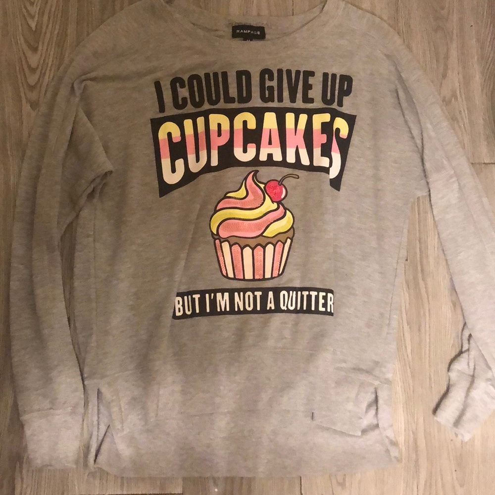 🧁🍦Cupcake gray sweater